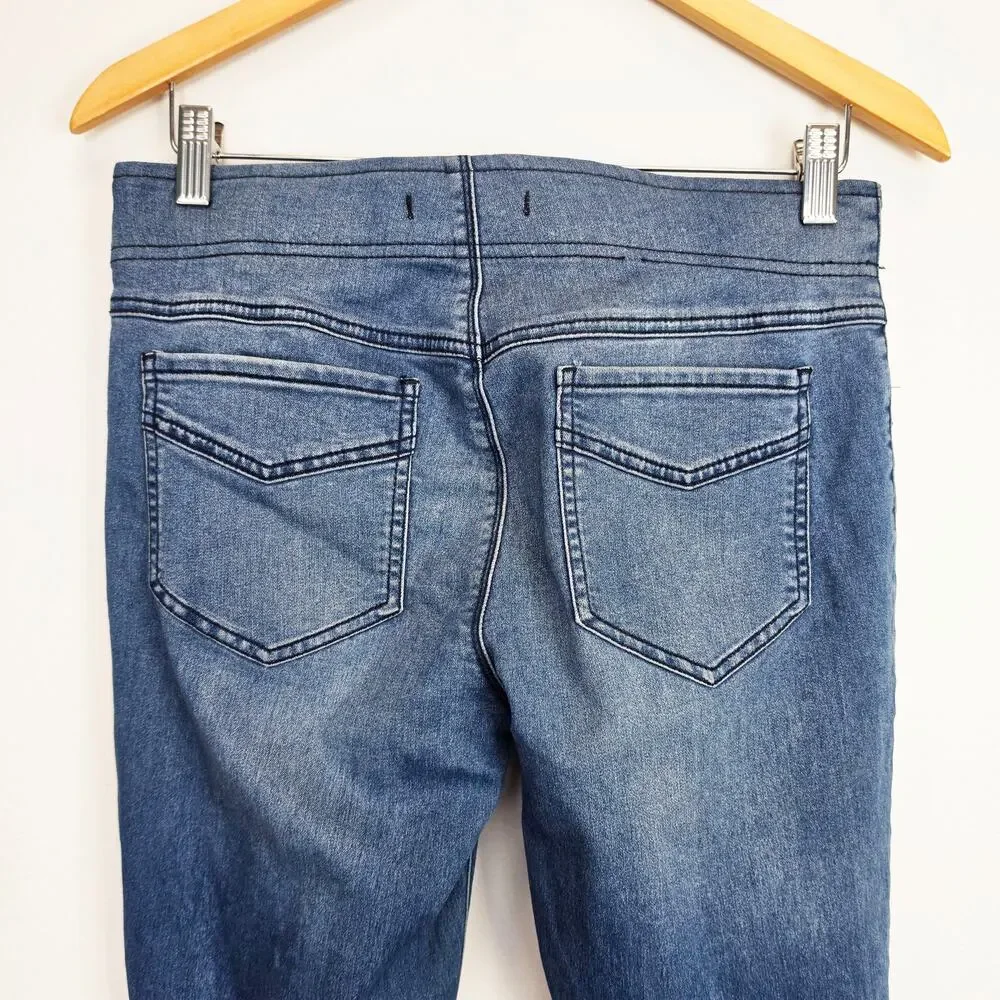 Free People Mid Rise Pull On Flared Bell Bottom Jeans 28x33.5 Retro 70s
